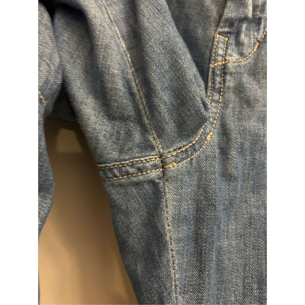 Y2K Lucky Brand Jeans Japanese Ukiyoe Artsy Pattern Cropped Jeans size 29 Hippie - Picture 12 of 12